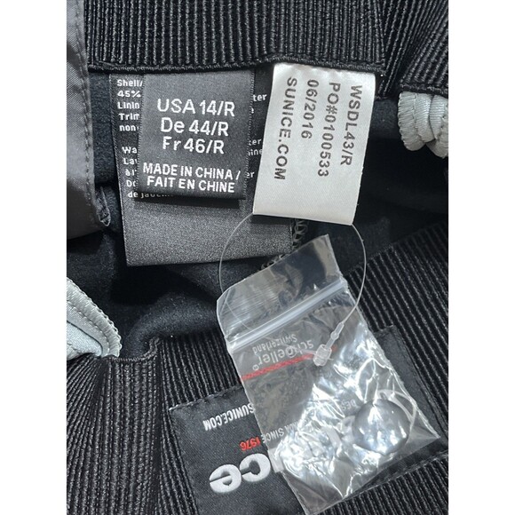 SUNICE Schoeller WOMENS Silver INSULATED SNOWBOARD SNOW SKI PANTS Sz 14 Winter - Picture 10 of 12